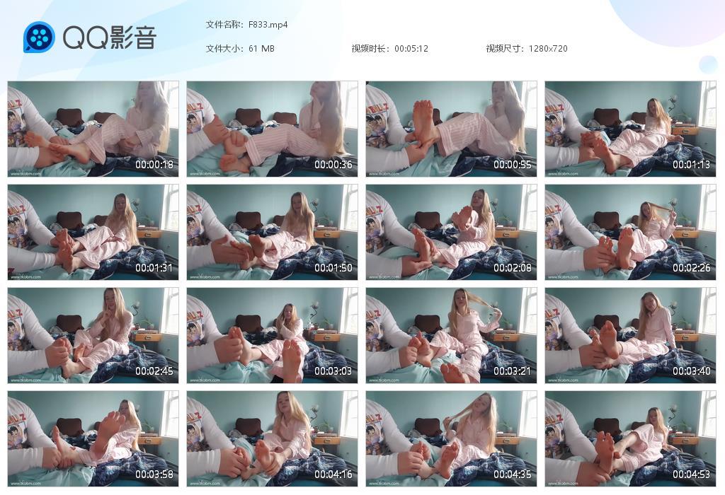 O.jpg 白皙甜妹被挠粉嫩脚心喔 - F833  第1张