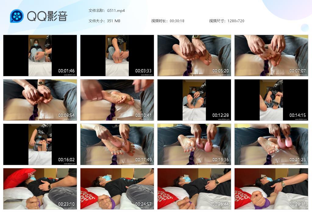 G.jpg 黑衣女生挠嫩脚丫tk - G511  第1张